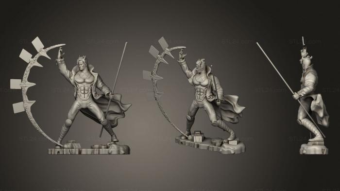 Figurines heroes, monsters and demons (Gambit, STKM_2476) 3D models for cnc